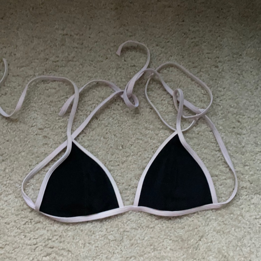 black triangle bikini top